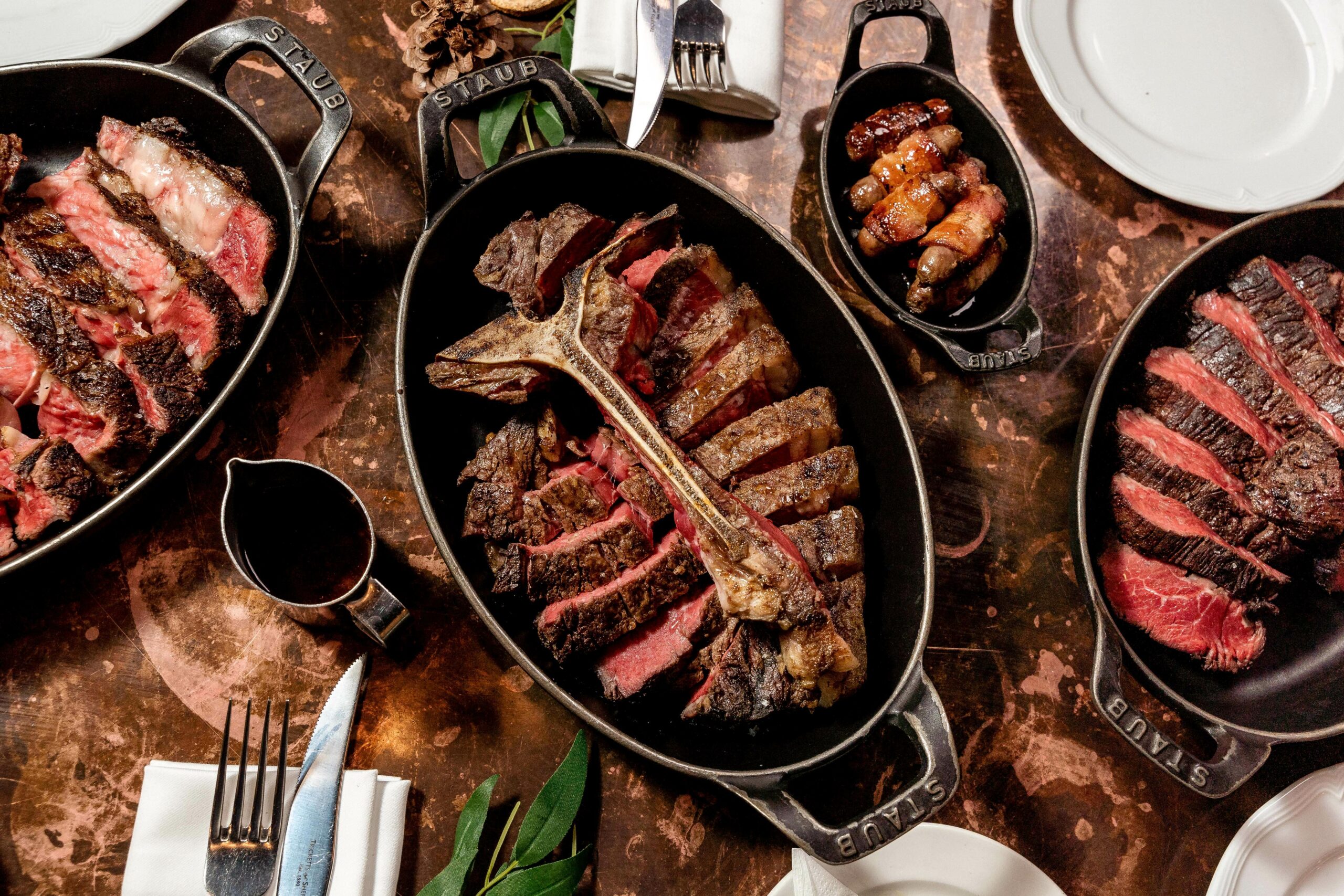 Home 1 Christmas at Hawksmoor - sharing steak