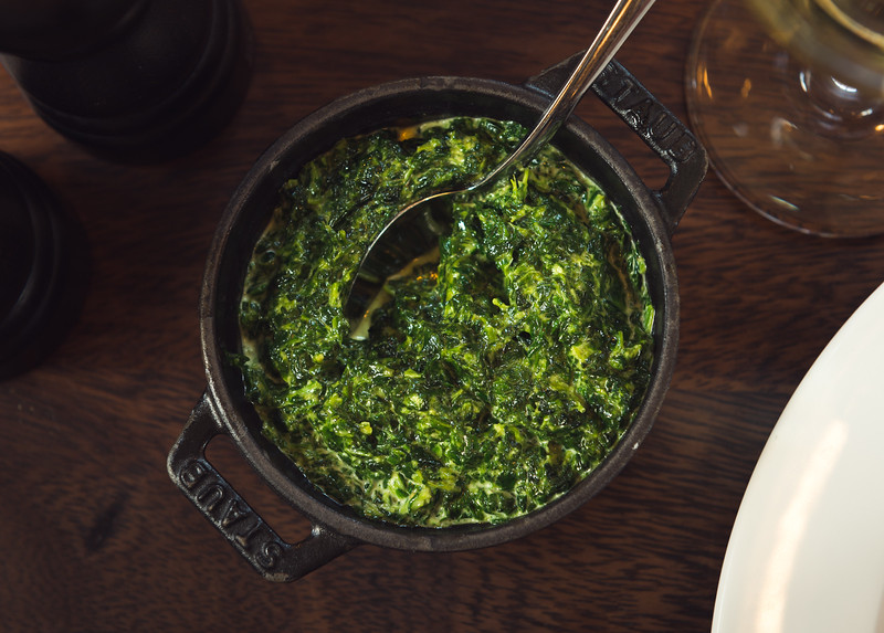 Creamed spinach
