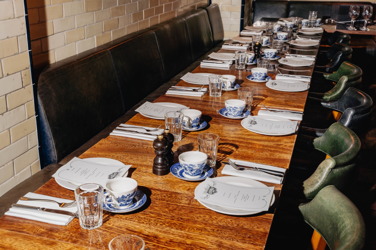 Private Dining - Borough 10 Beef Feasting setting