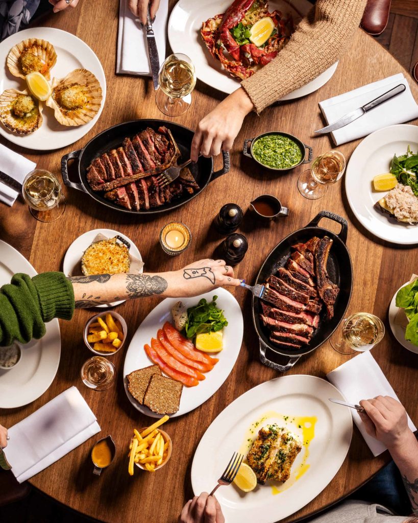British Bred Beef 10 Steak, sides and starters