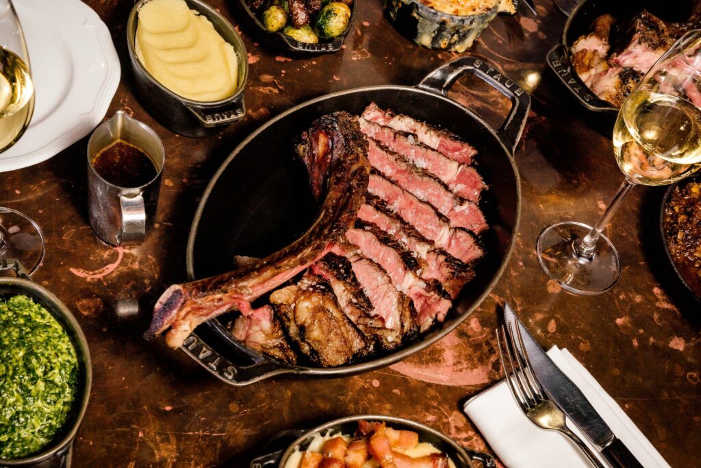 Home 22 Christmas at Hawksmoor - sharing steak